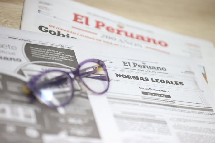 Archivo - Perú.- Estas son las normas legales más importantes del viernes 3 de julio del 2026