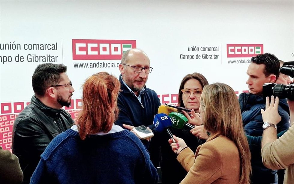 Manuel Triano, secretario general de CCOO Campo de Gibraltar.