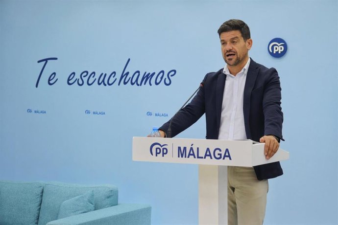 Archivo - El coordinador general del PP de Málaga, Cristóbal Ortega, en una imangen de archivo. 