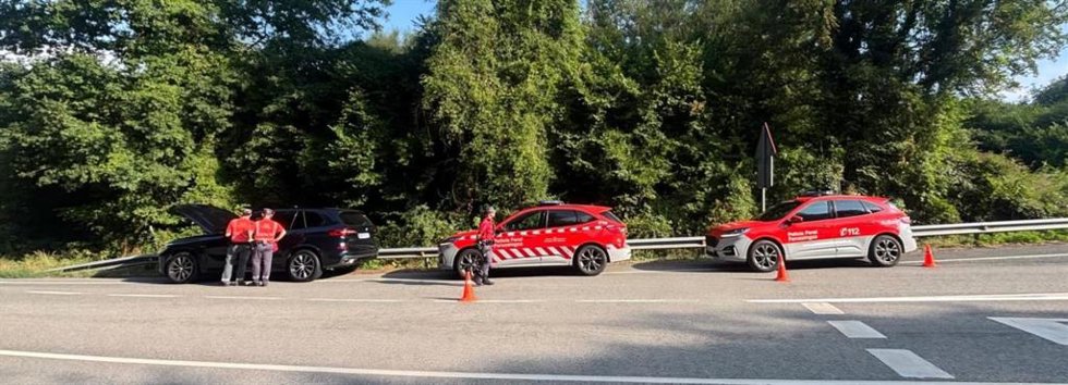 Actuación de la Policía Foral.