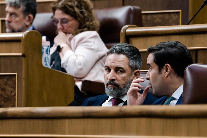 El presidente de Vox, Santiago Abascal 