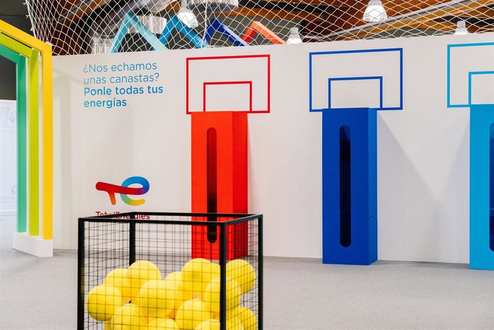 Pabellón de TotalEnergies en la 69 Feria Internacional de Muestras de Asturias (Fidma), en el recinto ferial gijonés 'Luis Adaro'.