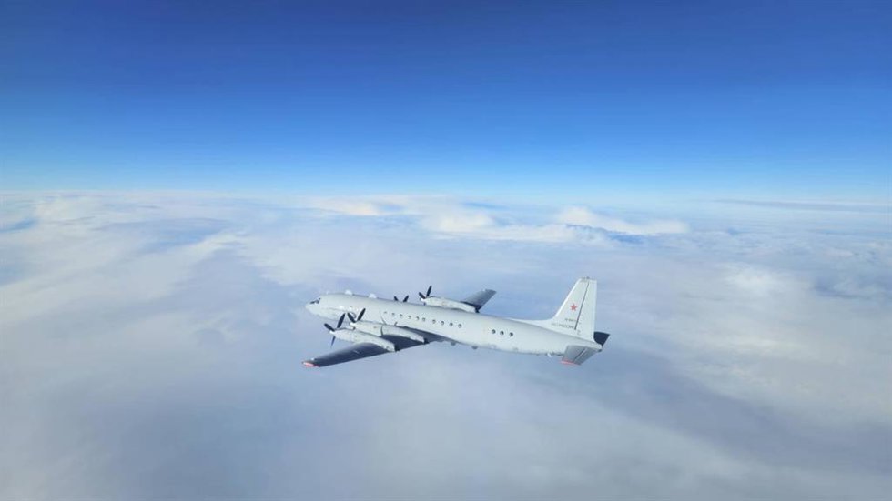 Avión de reconocimiento ruso Il-20 sobre el mar Báltico interceptado por Polonia a 31 de julio de 2026.