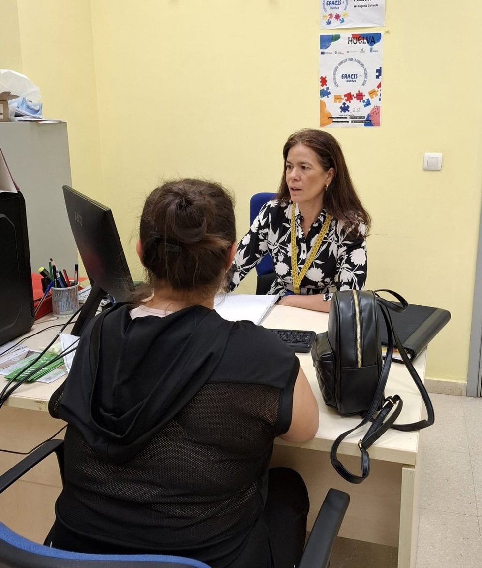 Técnica de la Eracis+ en el Ayuntamiento de Huelva.