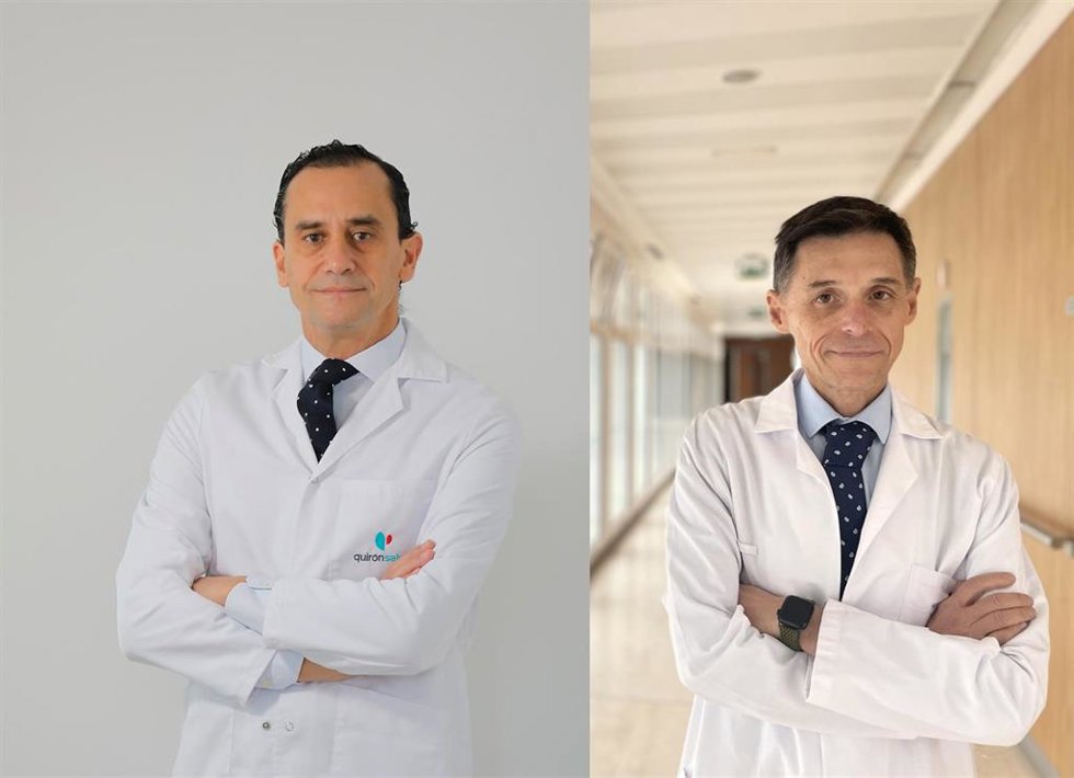 Los cirujanos generales y del aparato digestivo, Salvador Morales y Fernando de la Portilla.