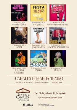 Todo preparado para el inicio del VIII Festival de Teatro de Canales de la Sierra y La Demanda