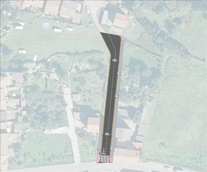 Avilés licita por 138.500 euros la mejora urbana de la Travesía del Pico Bustiello