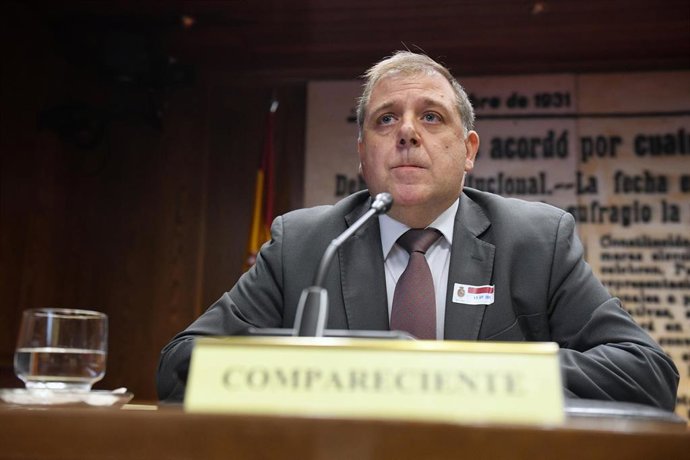 Archivo - El consejero de la sociedad española de participaciones industriales (SEPI) y expresidente de Correos, Juan Manuel Serrano Quintana, comparece en la Comisión de Investigación del ‘caso Koldo’, en el Senado, a 15 de septiembre de 2025, en Madrid 