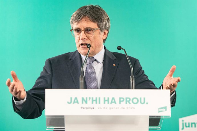 Archivo - El president de Junts per Catalunya, Carles Puigdemont