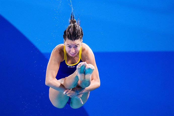 Archivo - Valeria Antolino, durante una competición.