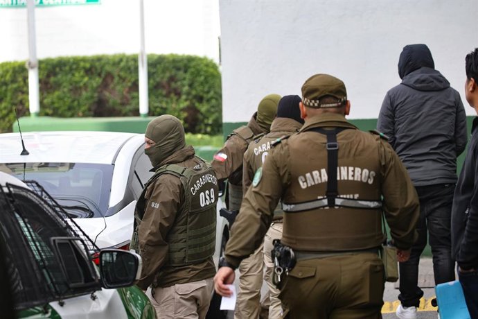 Archivo - Chile.- Carabineros capturó a 3 secuestradores, 3 asaltantes y un prófugo internacional