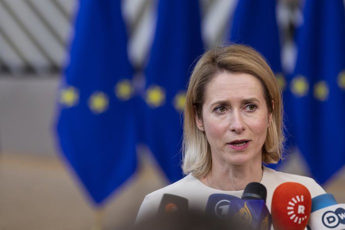 Archivo - June 18, 2026, Brussels, Brussels, Belgium: The arrival of Kaja Kallas, the EU's High Representative for Foreign Affairs, at the European summit on 18 June 2026.
