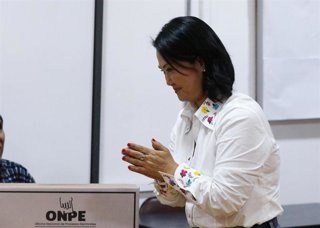 Archivo - La presidenta de Perú, Keiko Fujimori