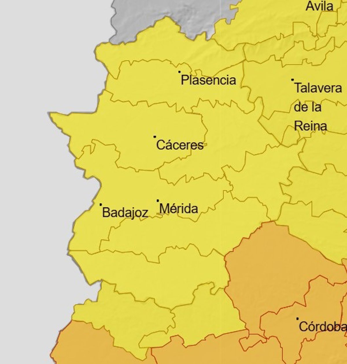 Agosto comienza este sábado con toda Extremadura en aviso amarillo por altas temperaturas
