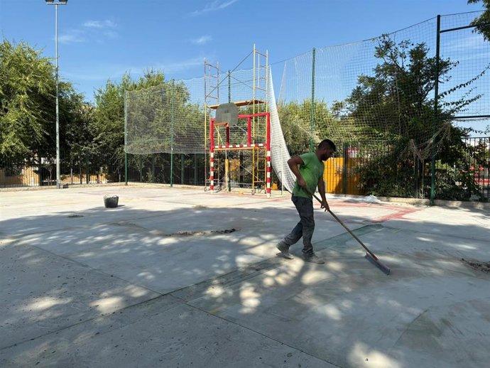 Imagen de los trabajos de rehabilitación
