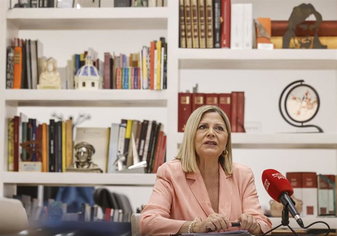 La consellera de Educación, Cultura y Universidades, Carmen Ortí, en la entrevista con Europa Press.