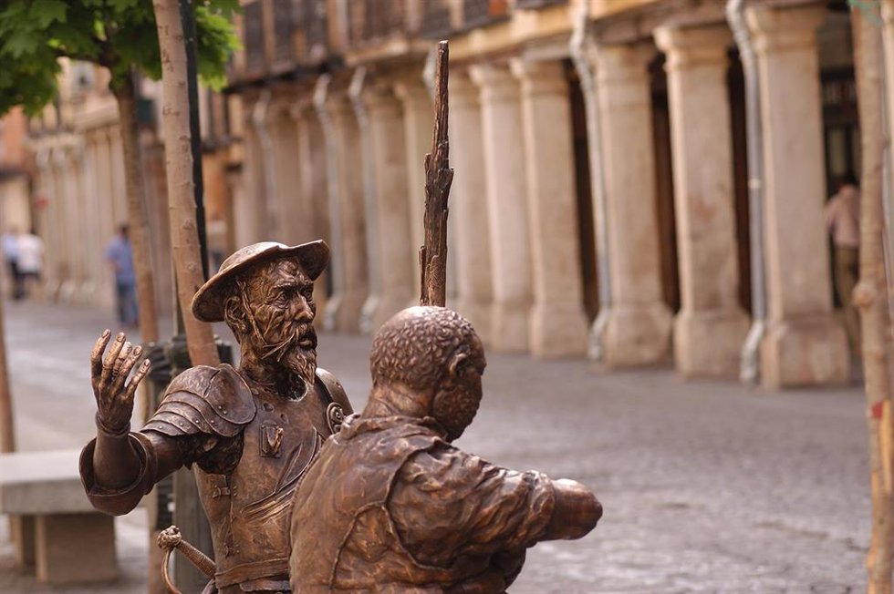 Estatua D. Quijote y Sancho Panza