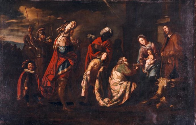 La obra 'Adoración de los Magos', de Antonio Palomino.