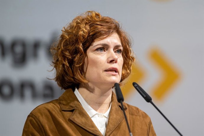 Archivo - Arxivo - La secretària general d'ERC, Elisenda Alamany, intervé durant la clausura del 30º Congrés d'Esquerra Republicana (ERC)