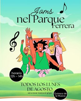 Avilés organiza en agosto el taller musical al aire libre 'Jams nel Park' para jóvenes