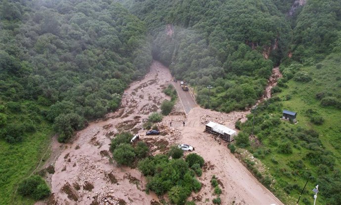 Zona del condado de Weiyuan, en la provincia china de Gansu