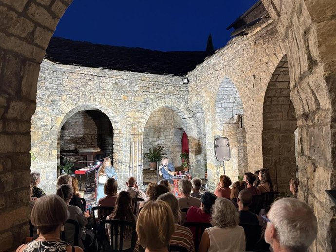 Un concierto celebrado en Aínsa.