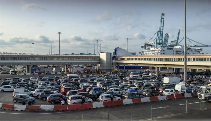 Archivo - Vista del puerto de Algeciras durante la operación salida de la Operación Paso del Estrecho (OPE) 2025.