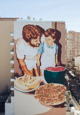 Mural del artista urbano Joán Aguiló.