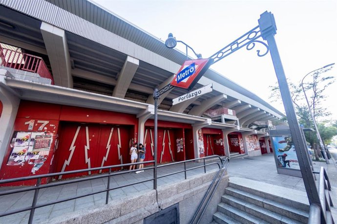 Fachada del Estadio de Vallecas, a 29 de julio de 2026, en Madrid (España). 