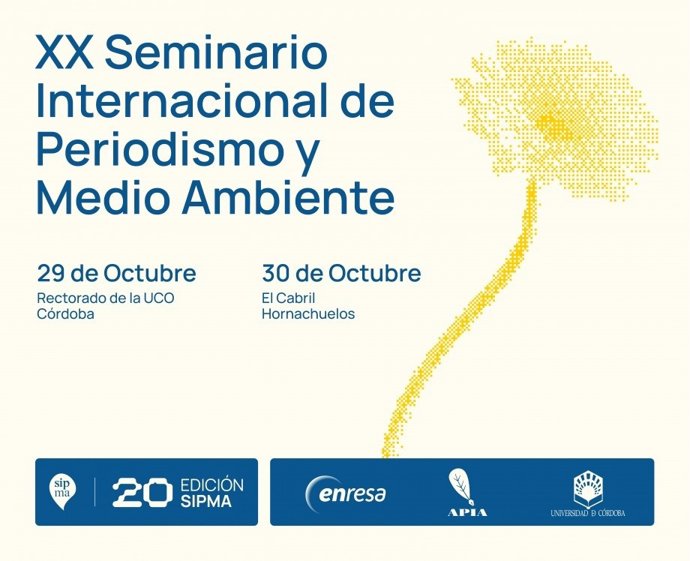 Cartel del XX Seminario Internacional de Periodismo y Medio Ambiente (Sipma).