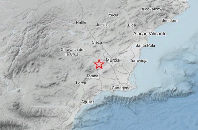 Mapa sísmico del terremoto