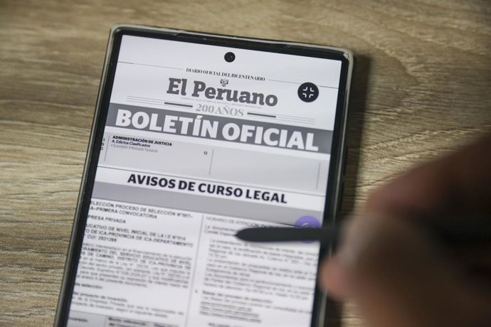 Archivo - Perú.- Estas son las normas legales más importantes del domingo 5 de julio de 2026