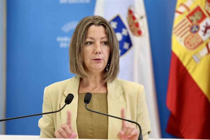 Archivo - La secretaria de Organización del PSdeG, Lara Méndez, durante una comparecencia en el Parlamento, en imagen de archivo.