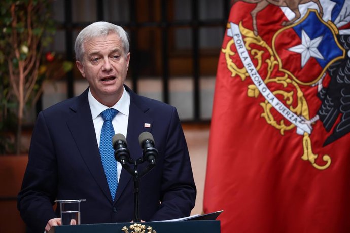 Santiago 30 de julio 2026. El Presidente de la Republica, Jose Antonio Kast, realiza el realiza una declaraci n conjunta con  su par de la Republica de Corea, Lee Jae Myung. Dragomir Yankovic/Aton Chile