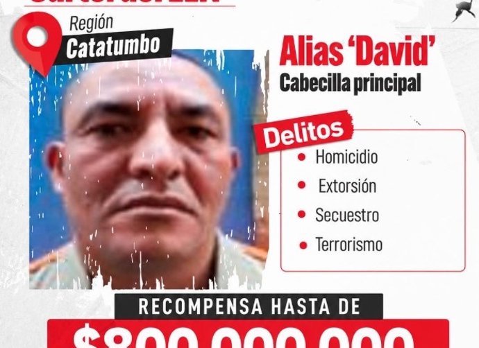 Alias 'David', miembro del ELN y principal sospechoso del atentado contra una comisaría en Cúcuta (Colombia) el 1 de agosto de 2026