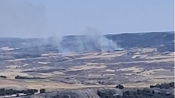 Incendio declarado en La Peraleja.