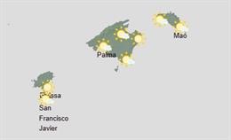 El tiempo hoy, lunes 3 de agosto, en Baleares.