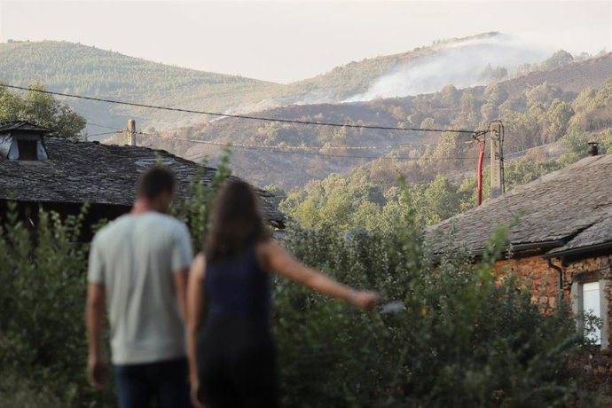 Imagen de archivo del incendio de Veguellina.