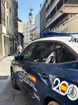 Vehículo de la Policía Nacional.