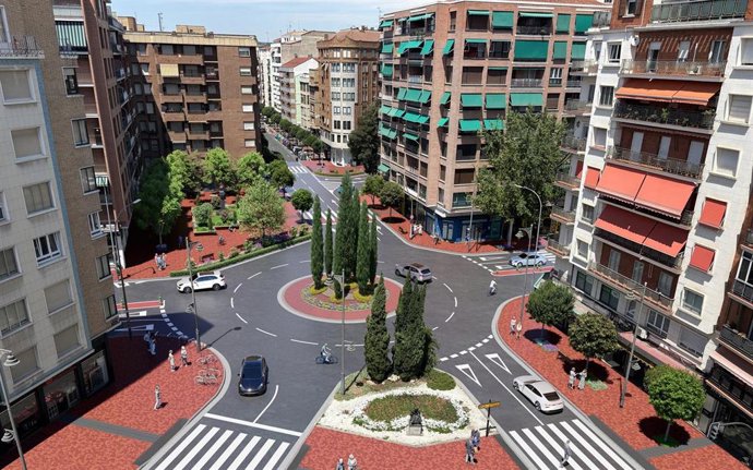 Simulación del proyecto de la rotonda de Vara de Rey