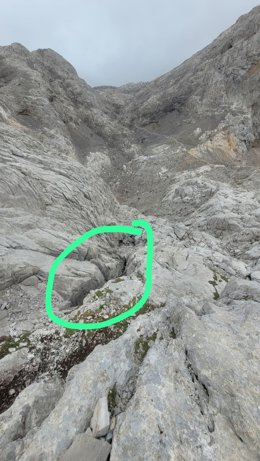 Sima de Picos de Europa de la que se ha retirado una tonelada de residuos