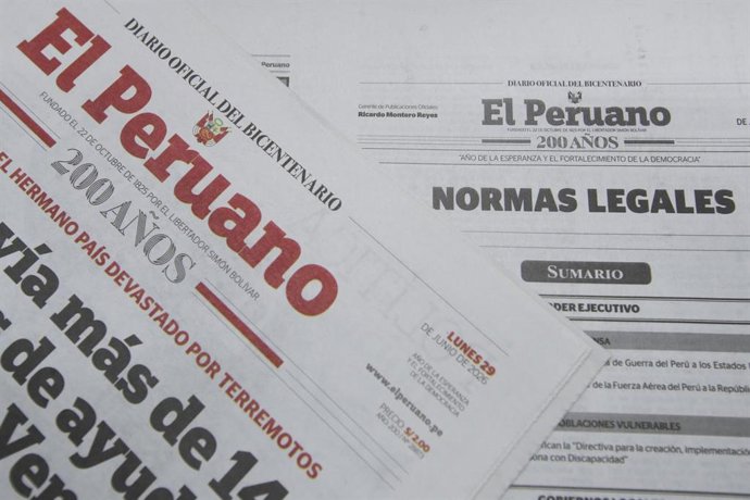 Perú.- Estas son las normas legales más importantes del domingo 26 de julio del 2026