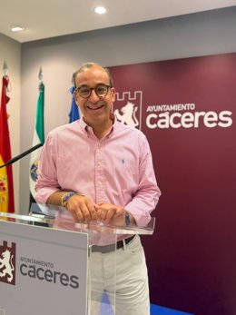 El alcalde de Cáceres, Rafael Mateos, en una foto de archivo