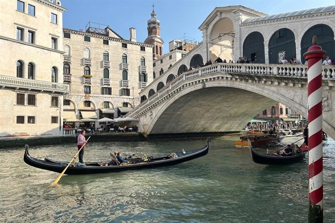 Archivo - Una góndola en Venecia a 5 de abril de 2024.