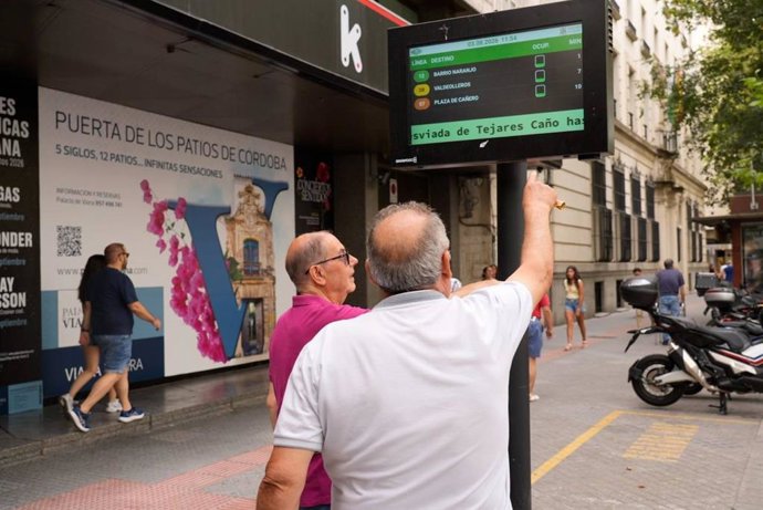 Aucorsa incorpora un sistema de medición de la ocupación de sus autobuses a consultar en las paradas y la app.