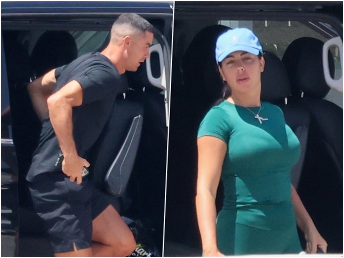Archivo - Cristiano Ronaldo reaparece en Mallorca junto a Georgina y Cris Jr