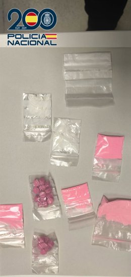 Droga incautada en el dispositivo policial con motivo del Dreambeach en Vélez-Málaga.