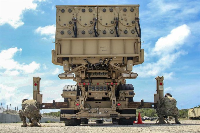 Archivo - Ejercicios militares con el sistema de Defensa de Área de Gran Altitud Terminal (THAAD, por sus siglas en inglés)