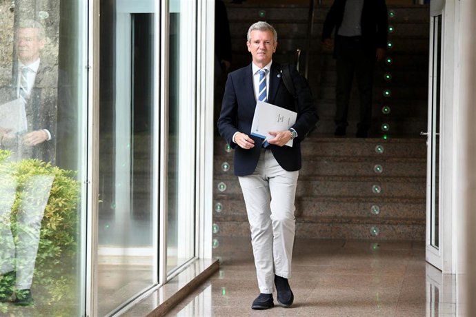El presidente de la Xunta, Alfonso Rueda, en San Caetano.