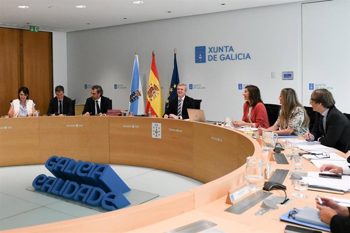 Rueda preside la reunión del Consello de la Xunta.